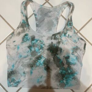 Tie-Dye Racerback Tank Top calvin klein
